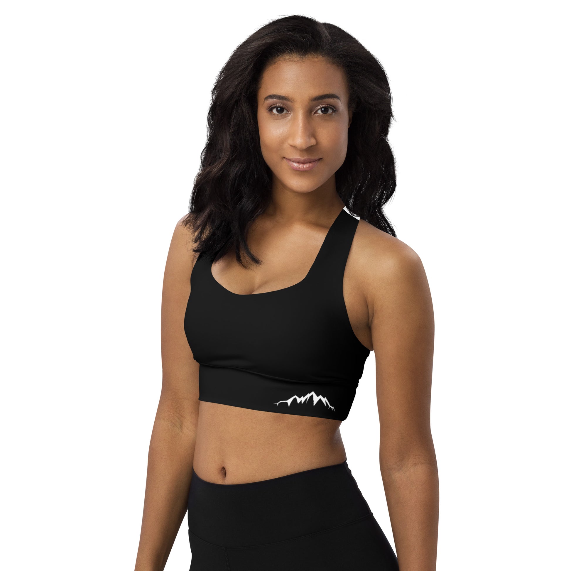 longline sports bra for gym hiking active wear