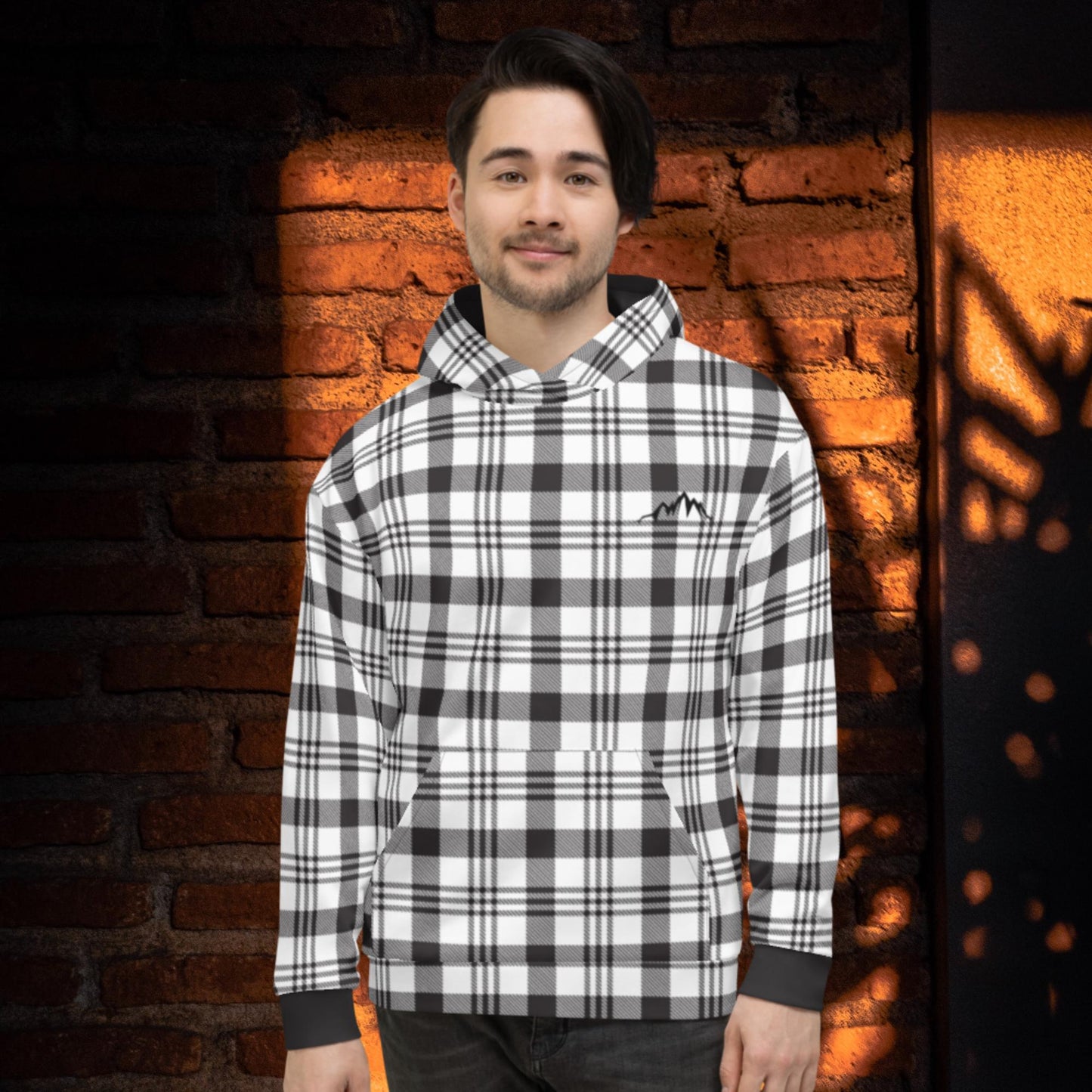 hyk store premium high quality mens fashion tartan hoodie