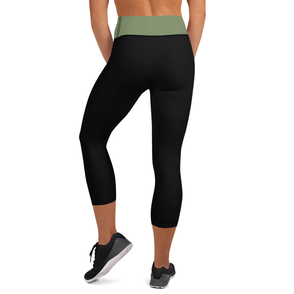 premium quality high waisted capri leggings for gym or outdoor sports adventures