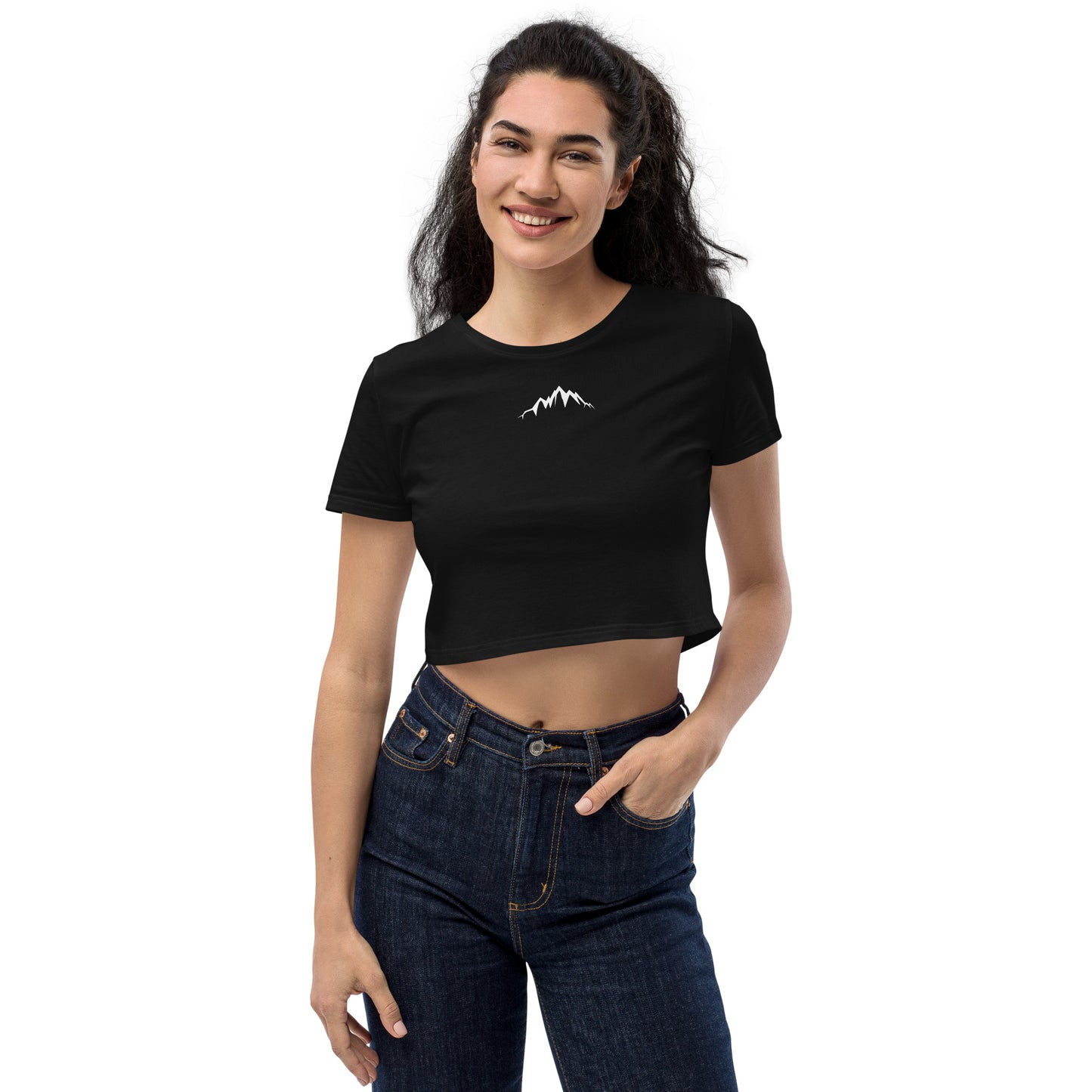 high quality organic womens crop top hiking and relaxing