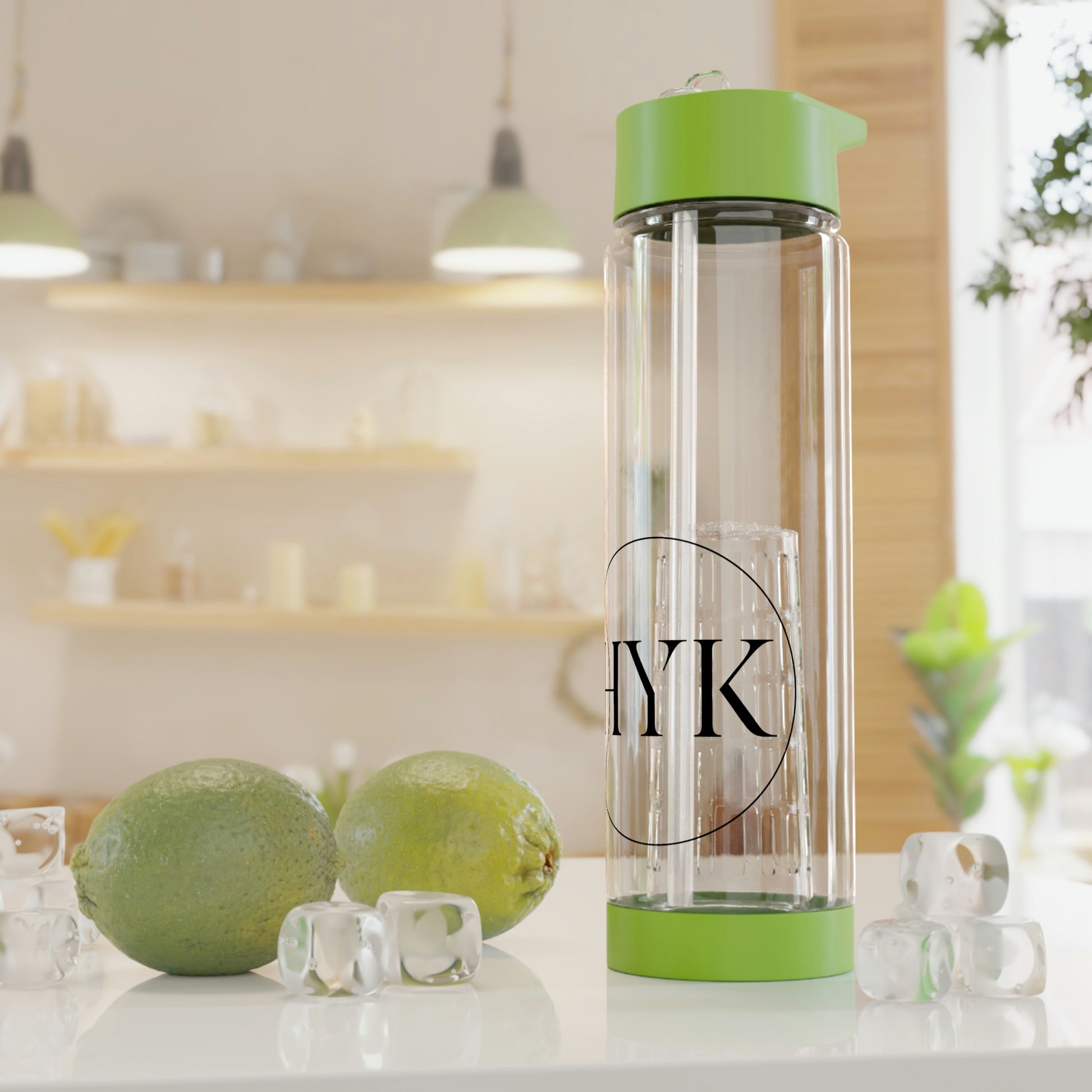 hyk store water infuser bottle for home gym or hiking
