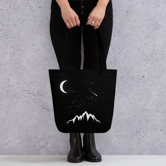 top quality tote bag moon stars astrology design