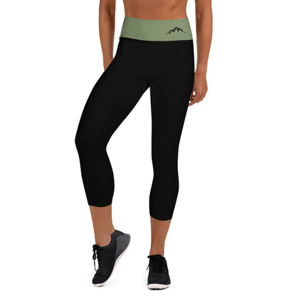 premium quality high waisted capri leggings for gym or outdoor sports adventures