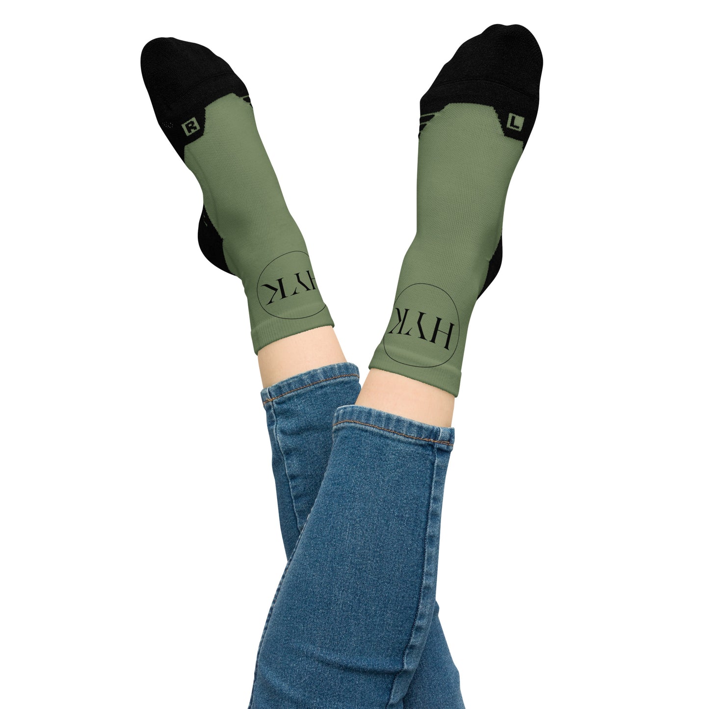 best quality green ankle socks for hiking and lounge