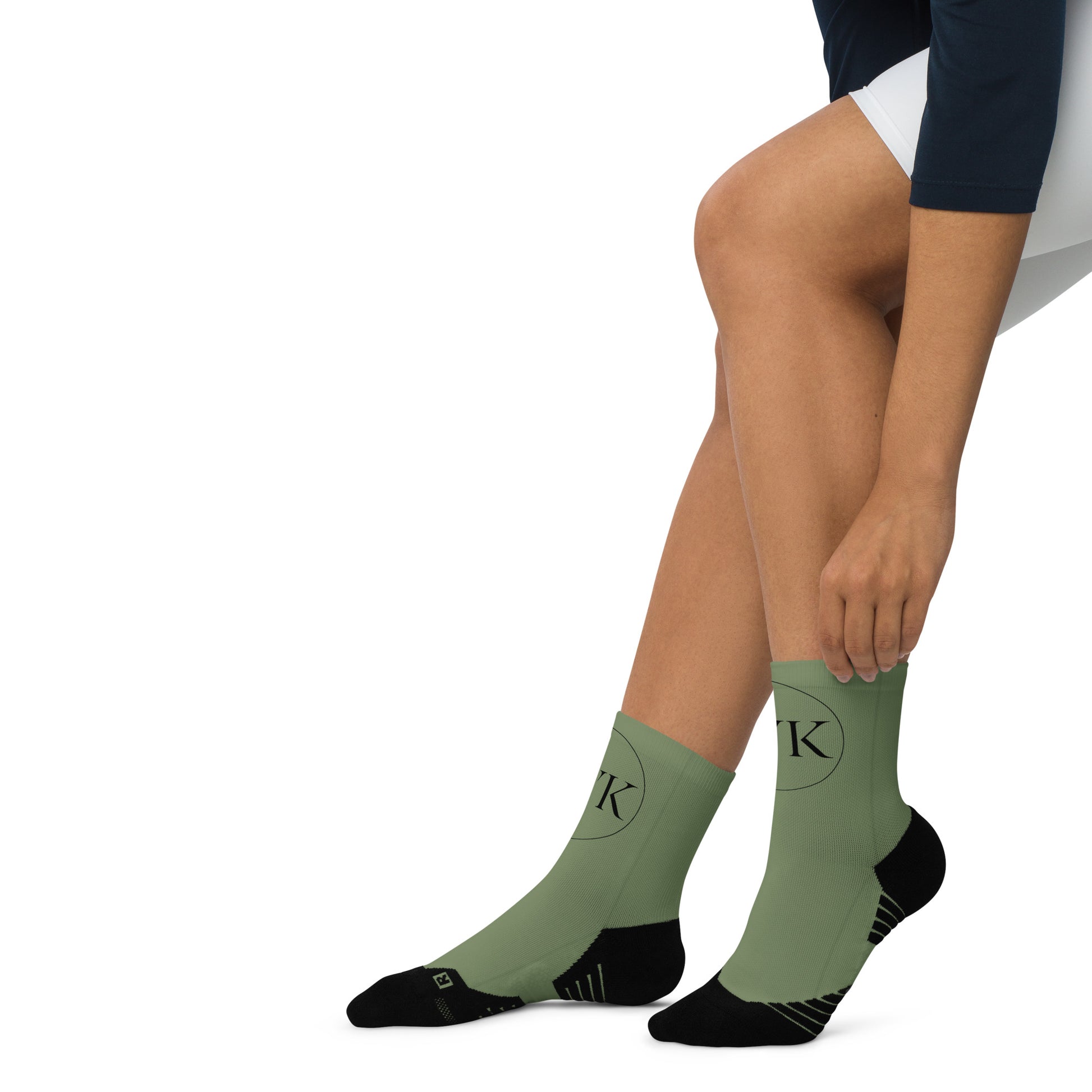 best quality green ankle socks for hiking and lounge