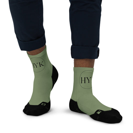 best quality green ankle socks for hiking and lounge