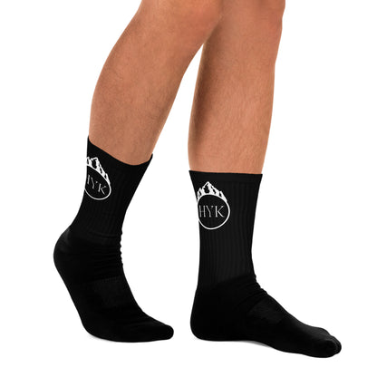 high quality black outdoor hiking socks