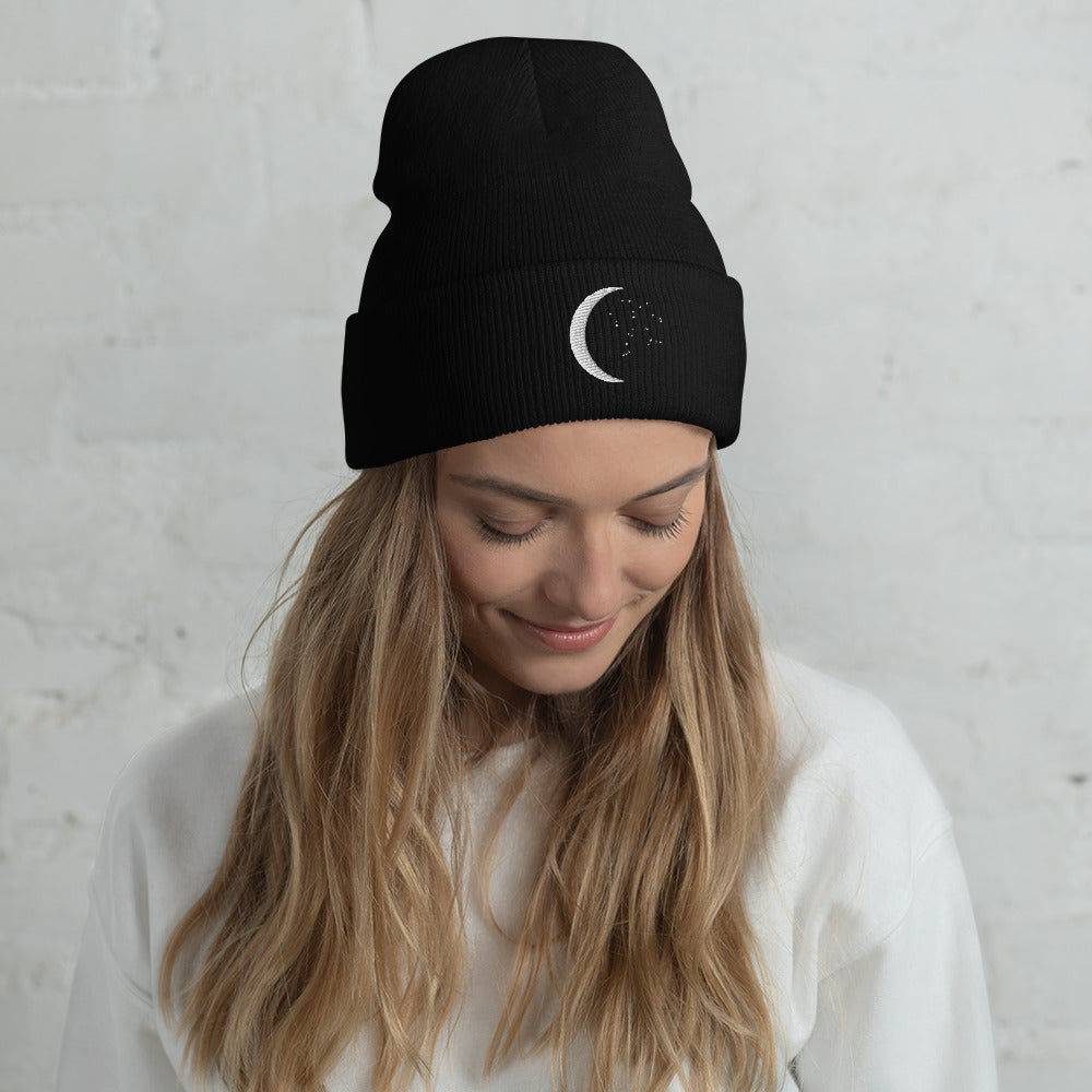 high quality premium embroidered unisex organic cotton beanie hat