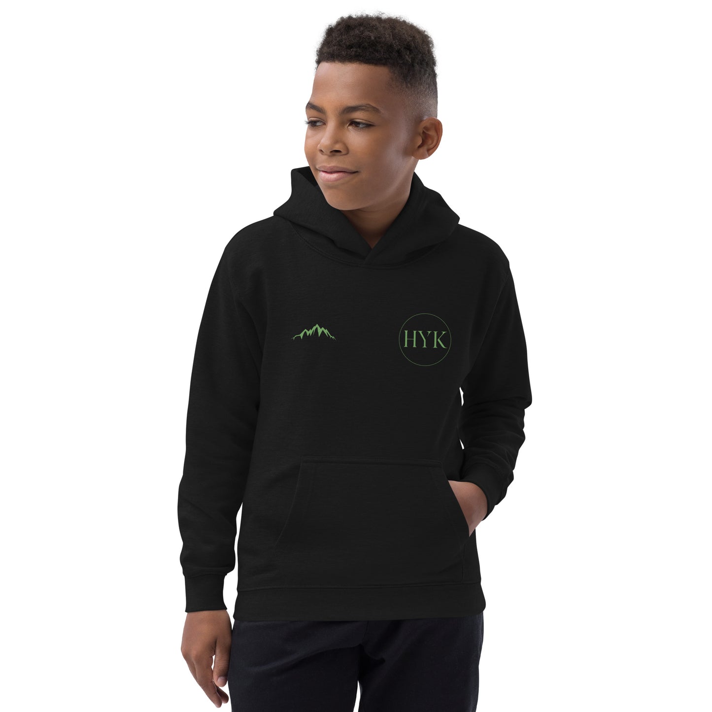 kids black hoodie for outdoor sports and adventure premium high quality organic cotton