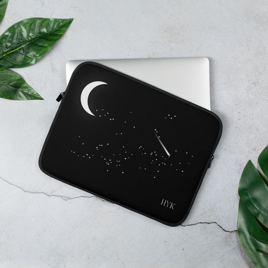 high quality laptop case moon and stars astrology