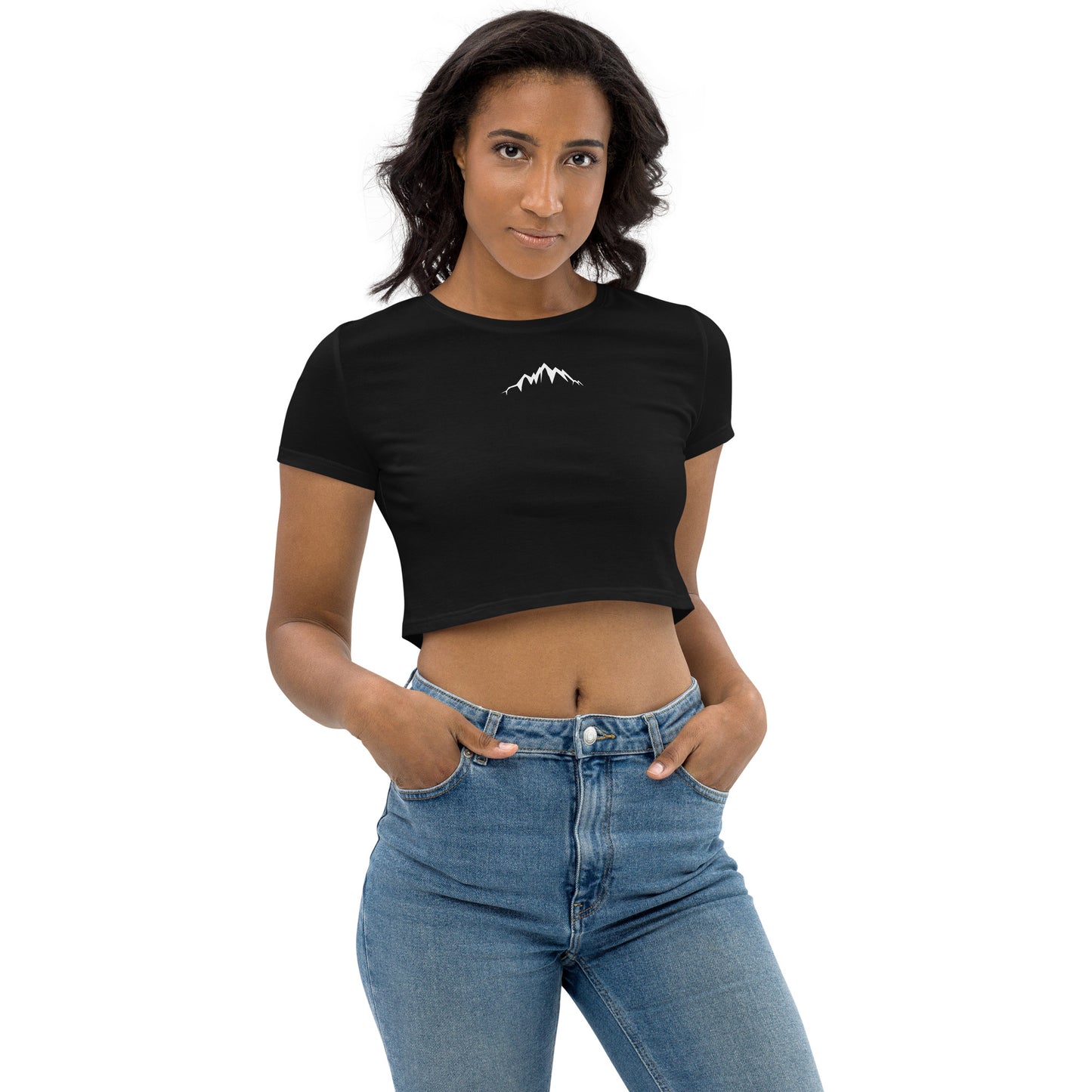high quality organic womens crop top hiking and relaxing