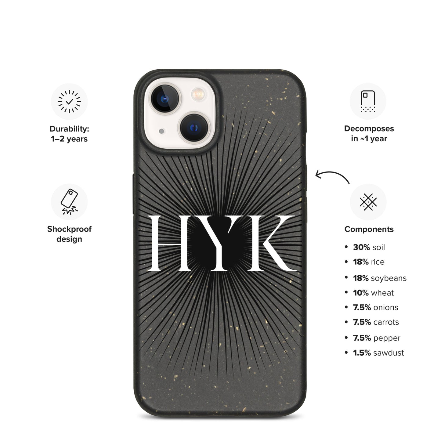 high quality sustainable apple iphone mobile phone case