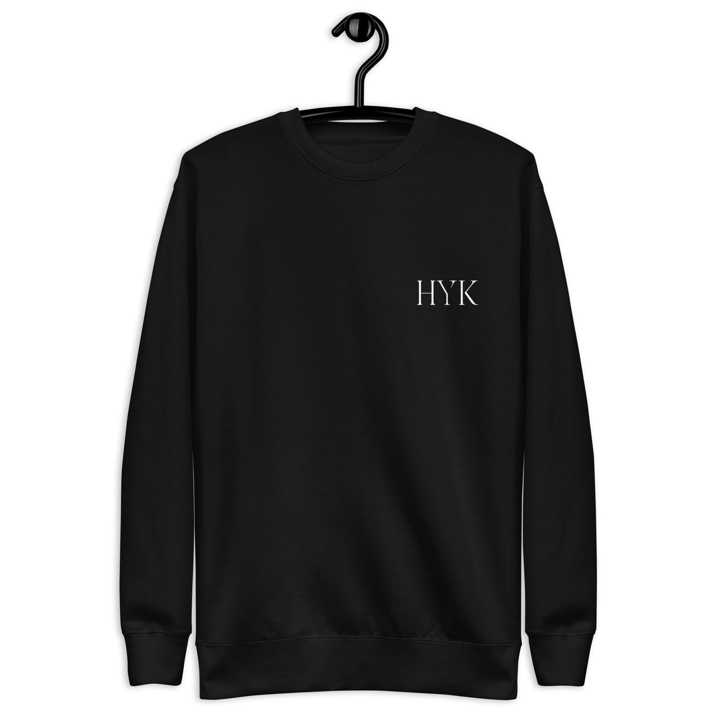 high quality black organic cotton sweatshirt luxury designer