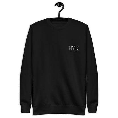 high quality black organic cotton sweatshirt luxury designer