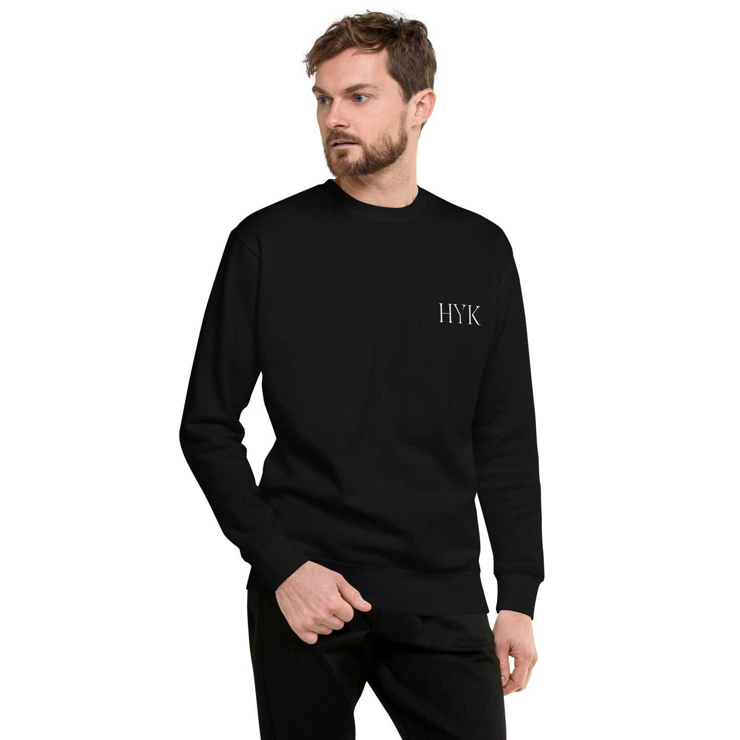 high quality black organic cotton sweatshirt luxury designer